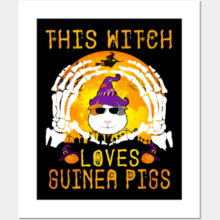 This Witch Loves Guinea Pigs Halloween (102) Posters and Art